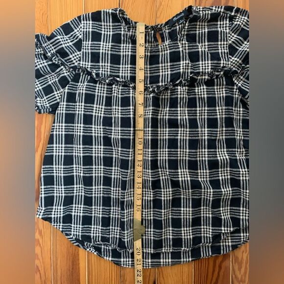 Madewell Plaid Top - Picture 5 of 6